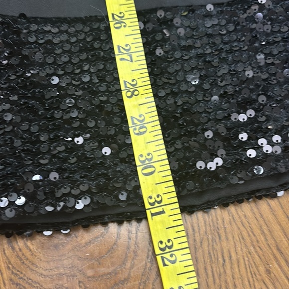 BNWT ZARA Black Dress with Sequin Hem - Picture 8 of 10